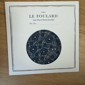 Le Foulard Blue Floral Scarf